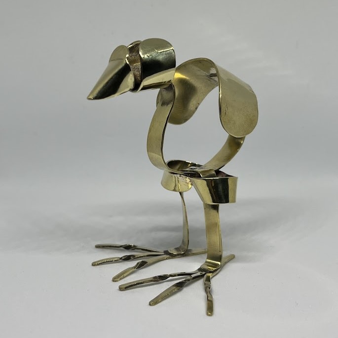 image of brass baby pukeko